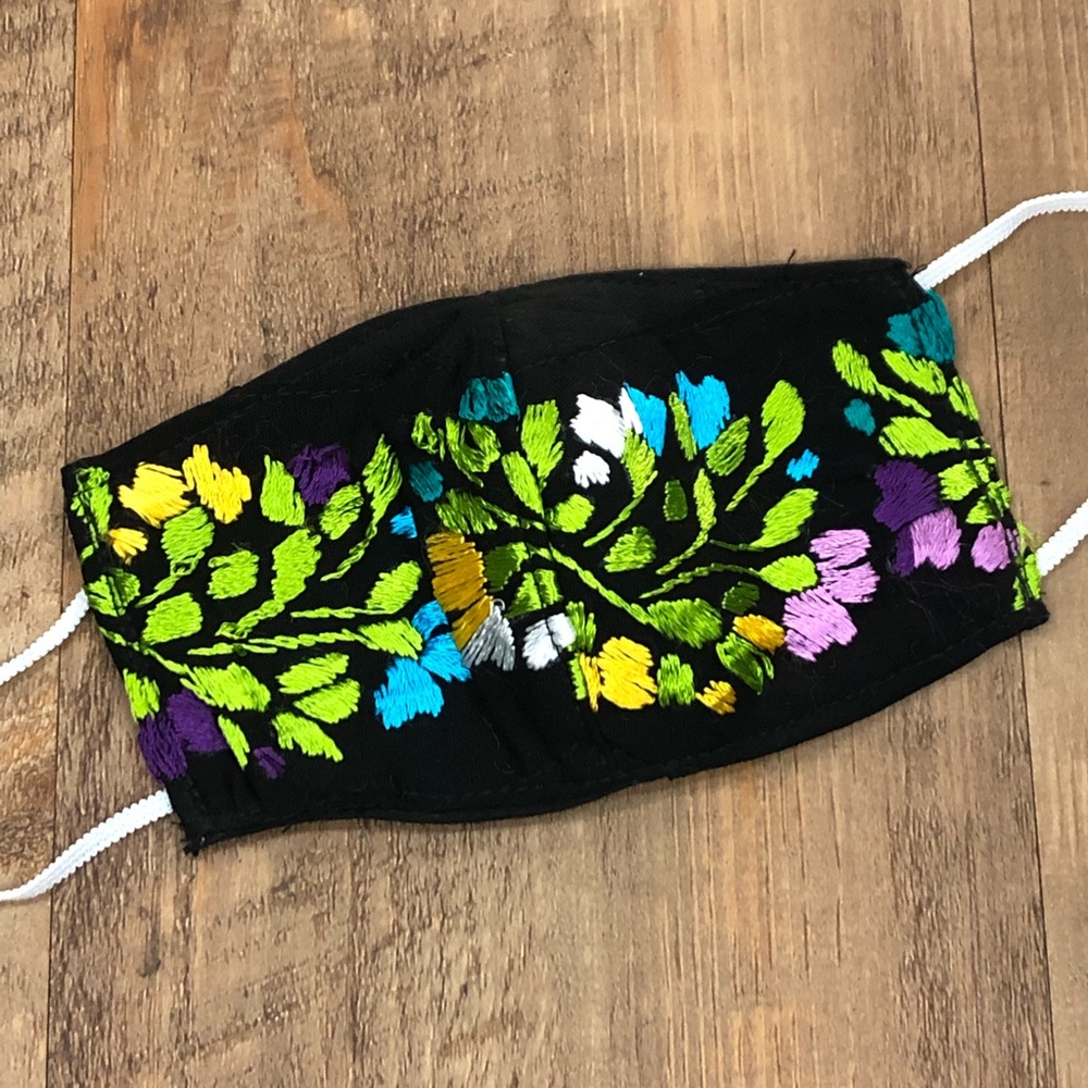 Small San Antonino Face Mask Mexican Embroidery - Picture 13 of 16